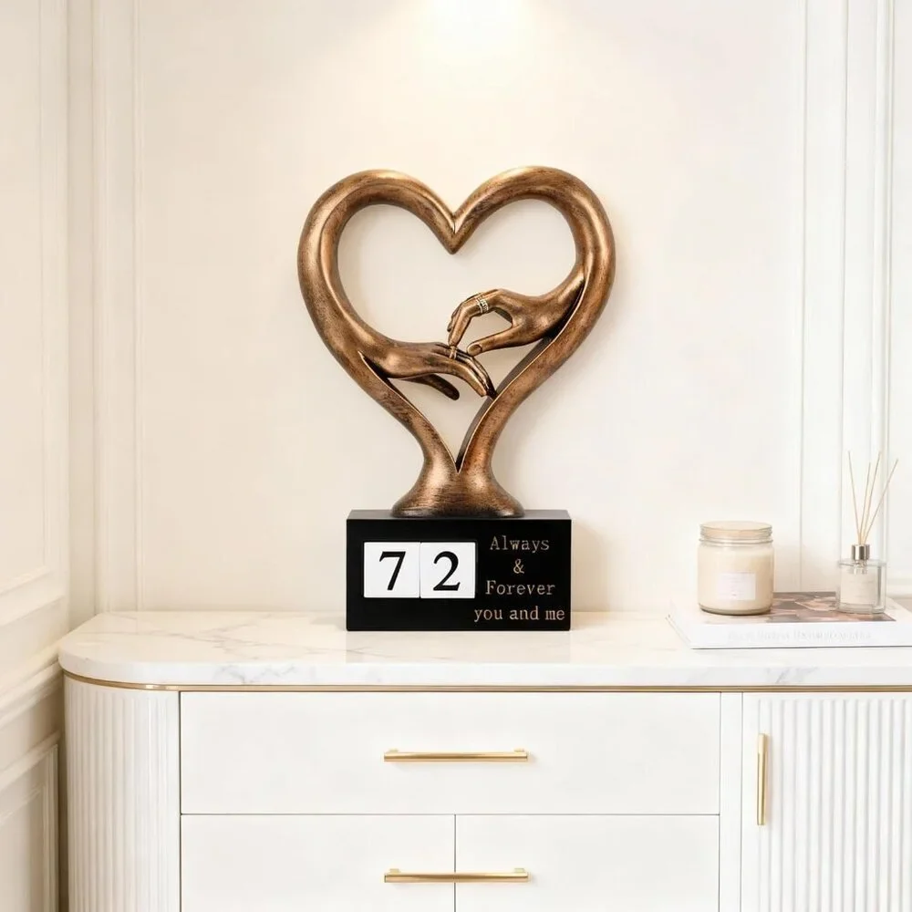 Bronze Finish Hand Sculpture Kit for 2 Hands for Couple 1st to 50th Wedding Gift